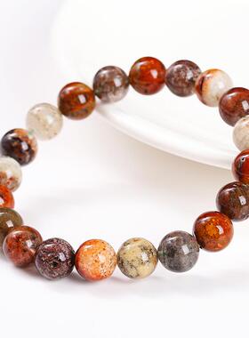 2026晶东珠宝 3A天然四季幽灵水晶手链四季景象异象百搭圆珠手串