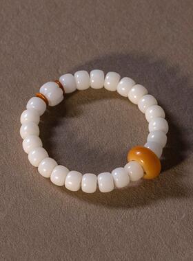 2026原籽白玉菩提根手串手链星月菩提子凤眼手持老型金刚佛珠男女