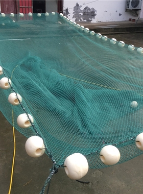 。加盖超大网箱网箱养殖网专用大鱼网箱养鱼养鱼箱10目网箱拉链带