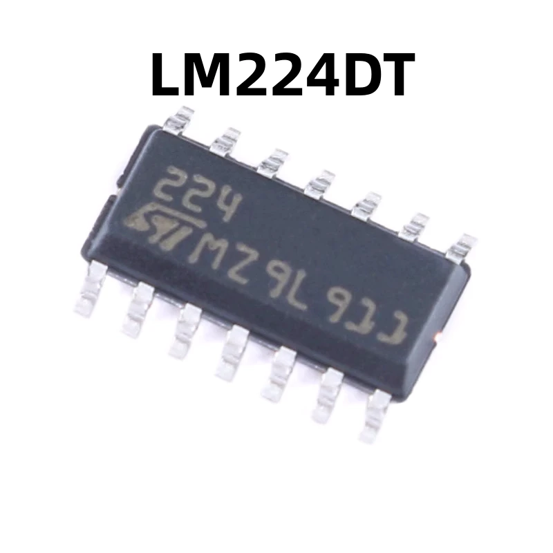 LM224DT SOIC-14 原装正品 贴片低功耗四通道运算放大器芯片