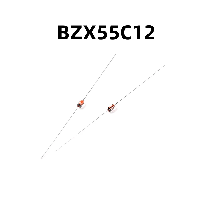 （200只）BZX55C12 DO-35 12V/0.5W 原装正品 直插稳压二极管