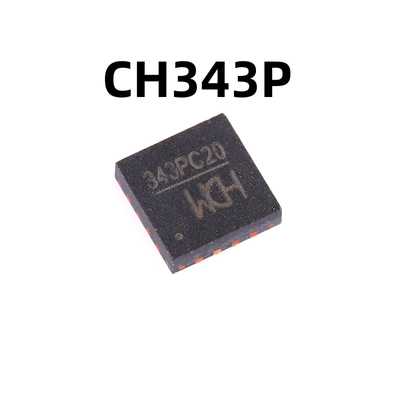 CH343P QFN-16 原装正品 USB转高速串口芯片