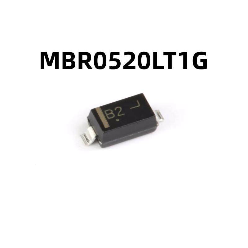 原装 50只 MBR0520LT1G SOD-123 20V/500mA 贴片肖特基二极管