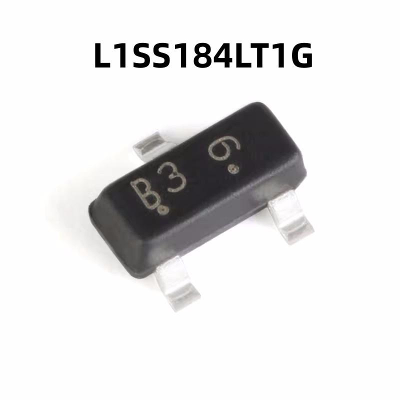 100只原装 L1SS184LT1G B3 SOT-23 80V/100mA 贴片开关二极管
