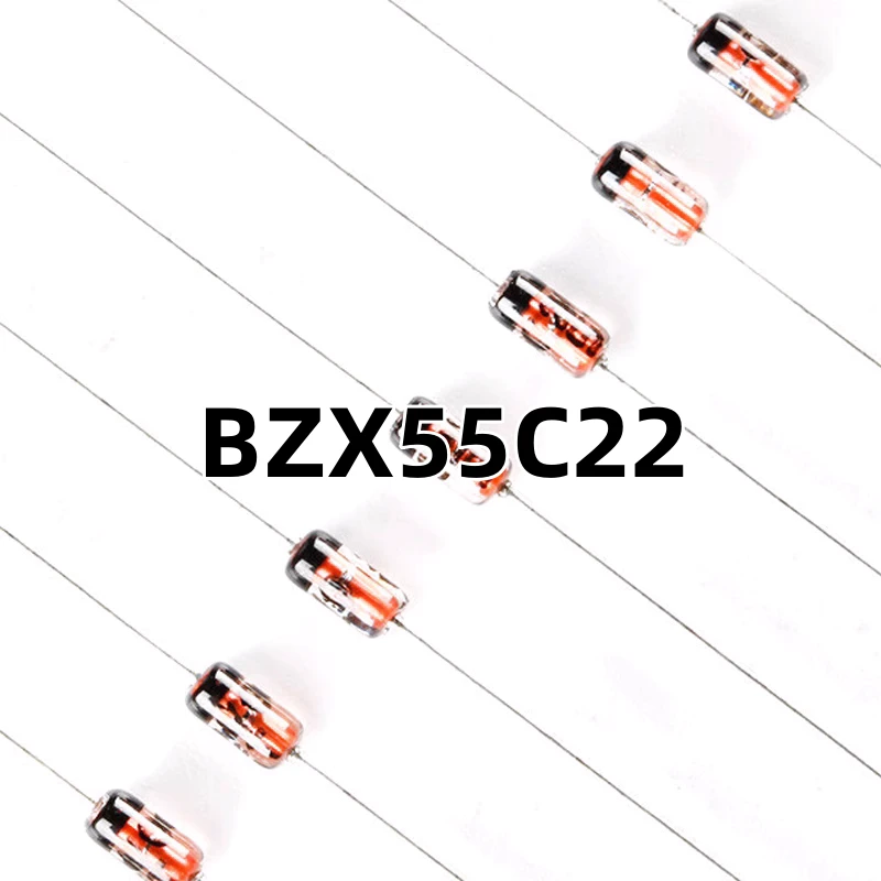 （200只）BZX55C22 DO-35 原装正品 22V/0.5W 直插稳压二极管