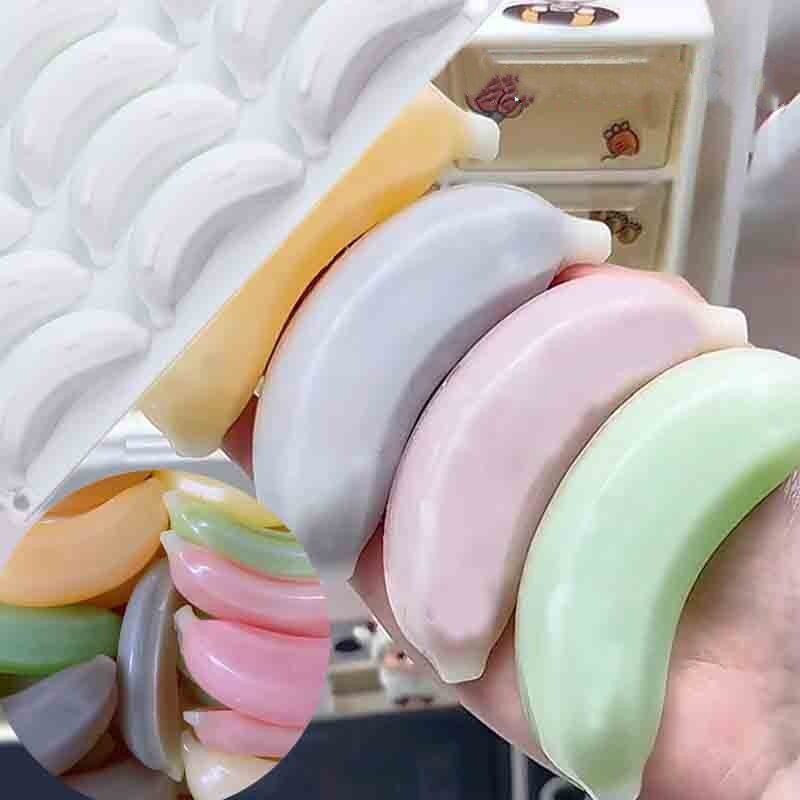 12连香蕉嚼嚼乐模具硅胶制作工具