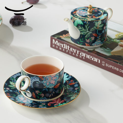 永丰源幸福满园4头陶瓷咖啡具