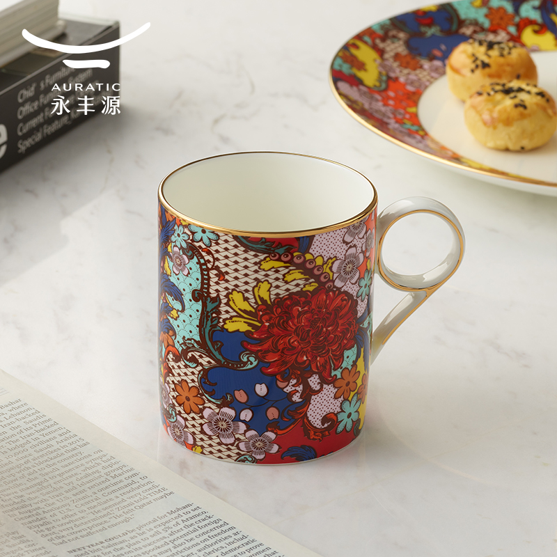 永丰源繁花似锦陶瓷马克杯