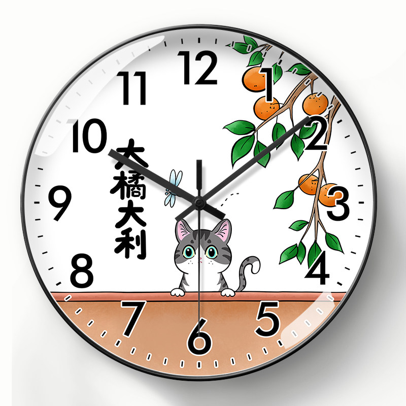 美幻达pvc简约玻璃塑料石英钟