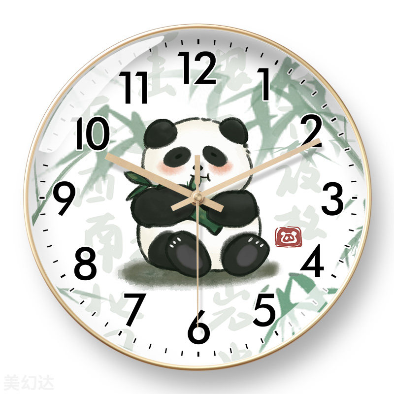 美幻达PVC卡通玻璃塑料电波挂钟