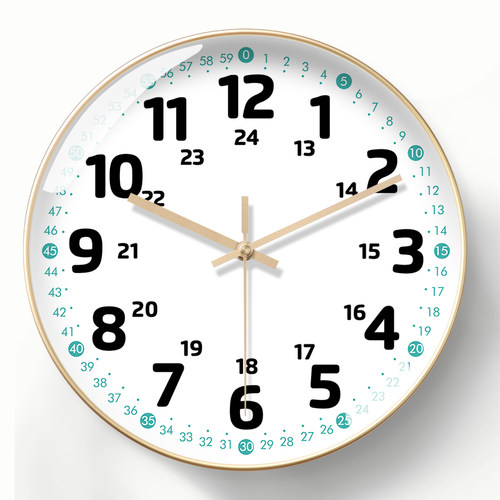 美幻达pvc简约玻璃塑料电波钟