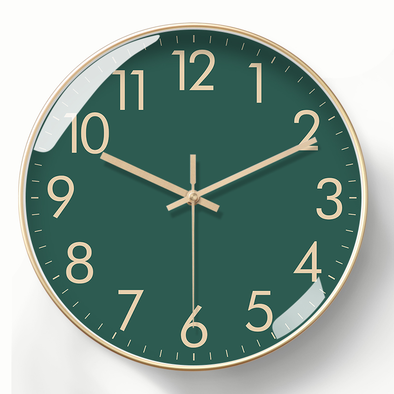 美幻达pvc简约玻璃塑料电波钟