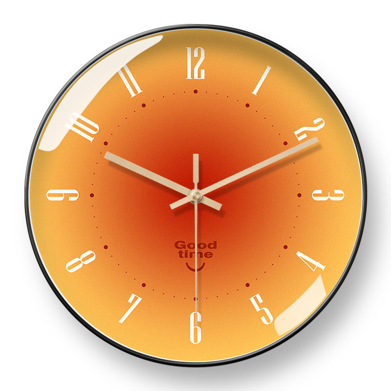 美幻达pvc简约玻璃室内石英钟