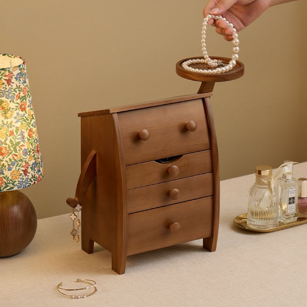 实木高档精致首饰盒收纳盒