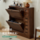 橡木鞋 架置物架翻斗柜 柜家用门口入户玄关柜大容量储物柜收纳柜鞋