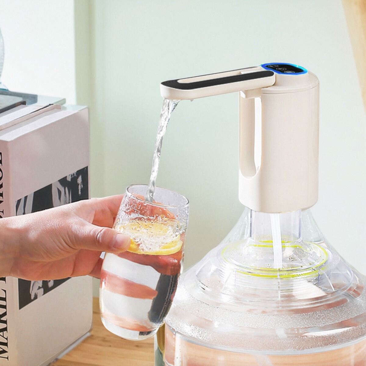伙妹桶装水抽水器户外露营电动吸水器家用上水器纯净水取水泵饮水