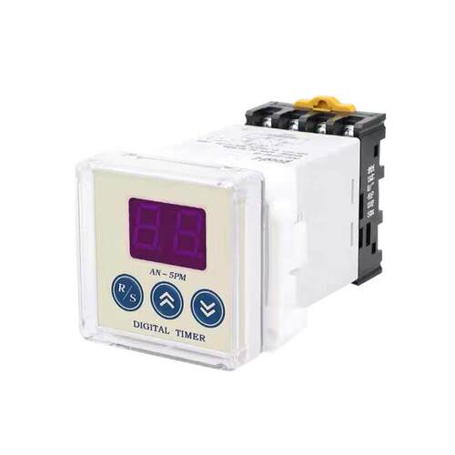 TR-48数显时间继电器AN-5PM-R烤箱定时器延时器220V时间范围可