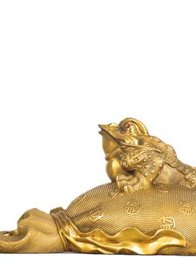 工艺品家居摆件金蟾摆件厂家铜金蟾钱袋金蟾