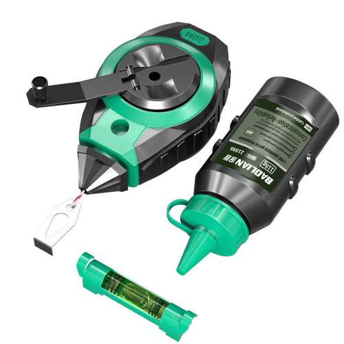 粉线盒木工专用划线器工地放线打线盒耐摔弹线30米线快速收回