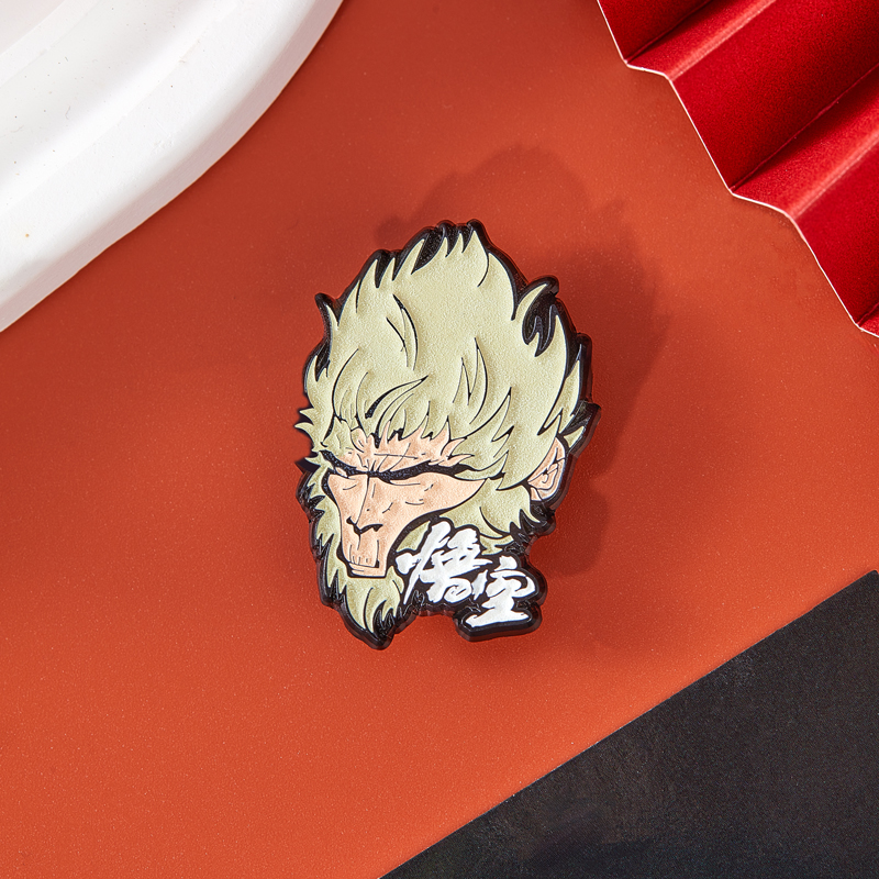 黑神话悟空夜光金属胸针生日礼物