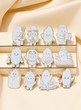 周深演唱会生米金属徽章包包卡通挂件胸针应援同款代言生日礼物女