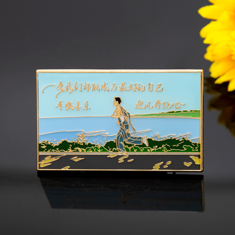 idolpins肖战迎风金属徽章