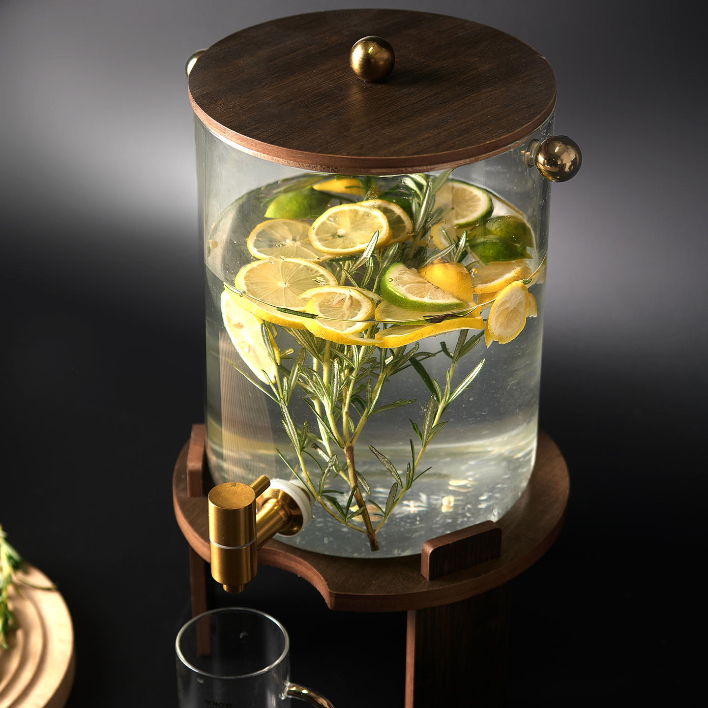 家用酒壶储水冷水壶大容量扎壶酒店餐厅ktv胡桃木啤酒桶凉水饮料