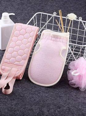 Bath Towel Gloves Bath Flower 3pcs/Set Thickened Stain Remov