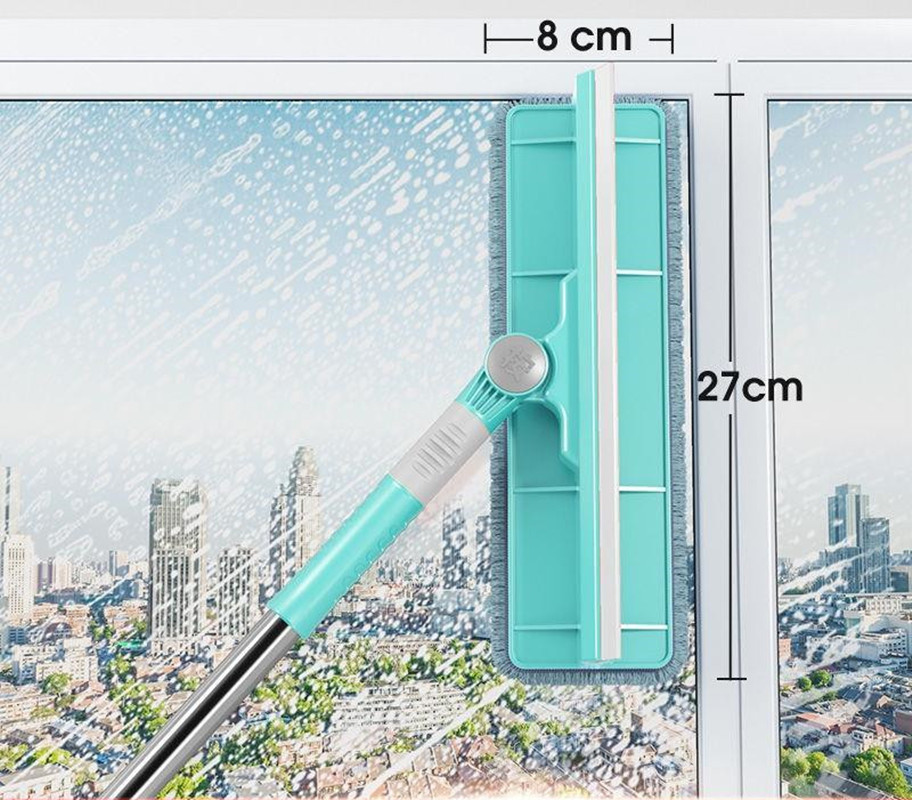 带杆擦玻璃刮板擦窗户带杆洗玻璃窗的刮板清洁器