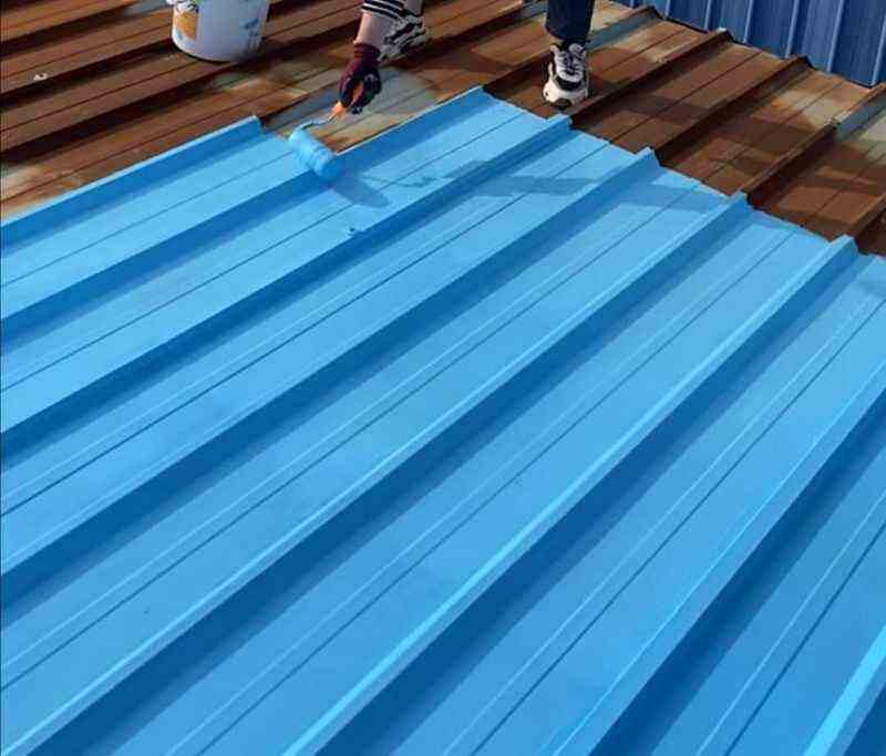 龙濮c02优彩多功能防水材料彩钢瓦铁皮房翻新外墙金属基面