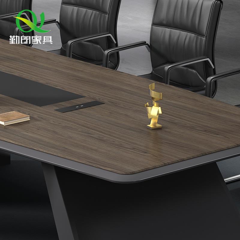 佛山大型会议桌大长桌简约现代会议室接待桌子长条形工作台开会桌