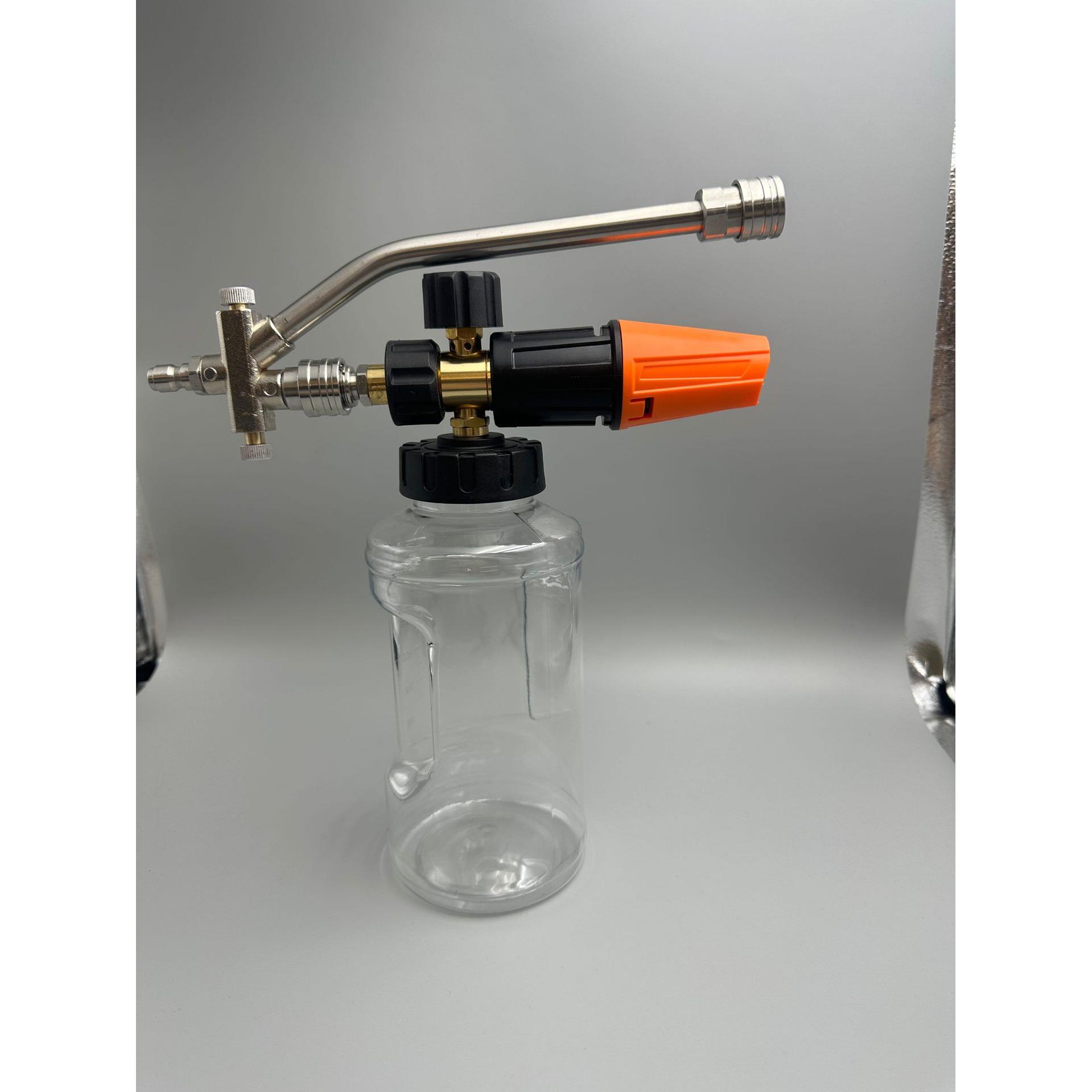 工厂直销高压清洗机配件新品泡沫壶双用开关1/4接口二合一调节器
