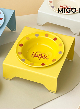 不易打翻猫咪猫碗支架新型猫碗保护颈椎小猫碗猫咪斜囗猫喝水碗