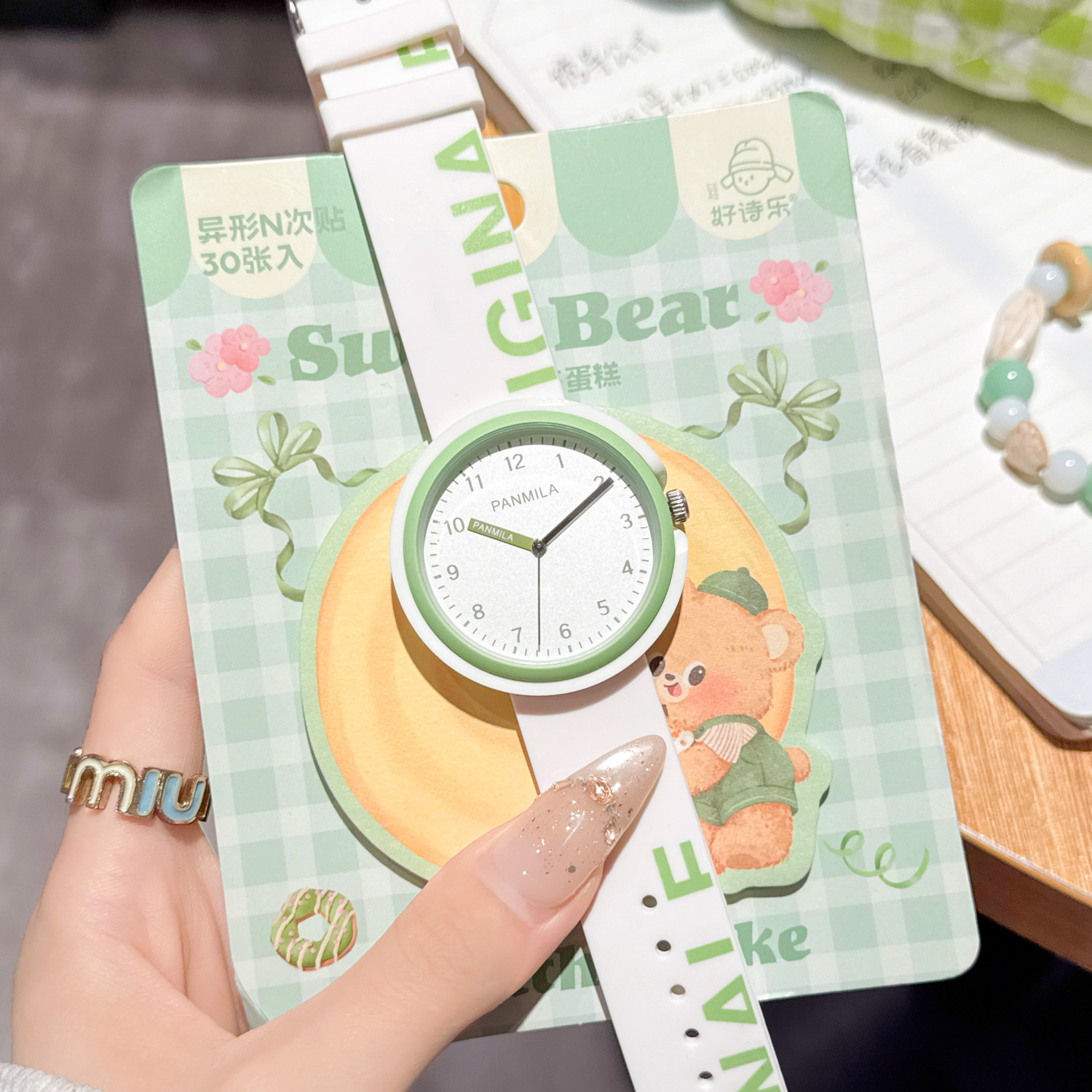 硅胶手表女一表多带可拆卸表壳