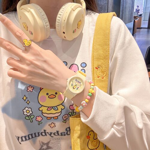 番米拉女学生考试防水石英表