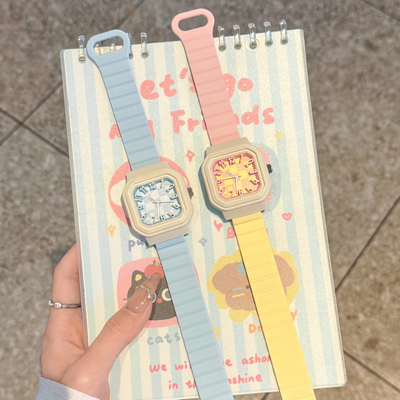 番米拉磁吸手表女款学生初高中女ins风小众多巴胺初中生2025新款