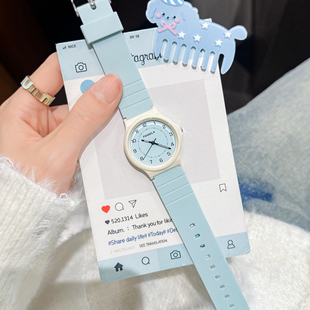 儿童手表女款 女学生初高中女孩小学生只看时间女生初中生专用指针