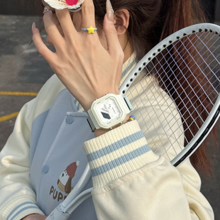 番米拉方形电子手表女学生女初高中款儿童电子表数字显示2025新款