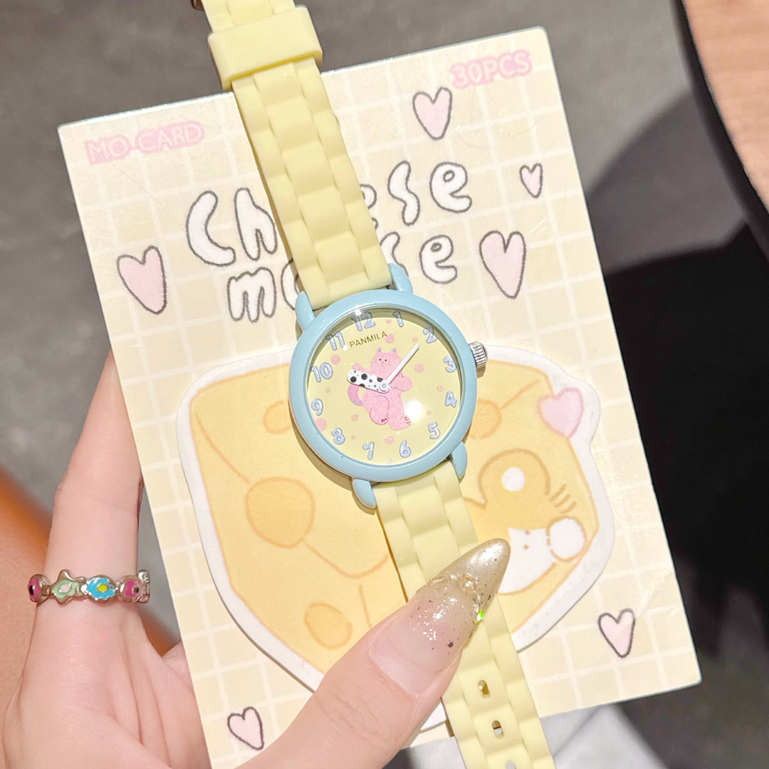 番米拉儿童手表女款女小学生女孩只看时间女童学生款2026正流行表,手表,国产腕表,淘宝优惠券,粉丝福利购,淘宝优惠卷