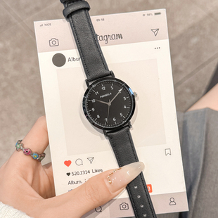 手表女款学生初高中女考试专用高颜值女生高中生初中生大表盘防水