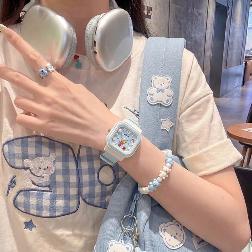 番米拉女童磁吸只看时间手表