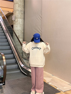 (折)Chestnut栗之语秋冬加厚显瘦雪尼尔阔腿裤