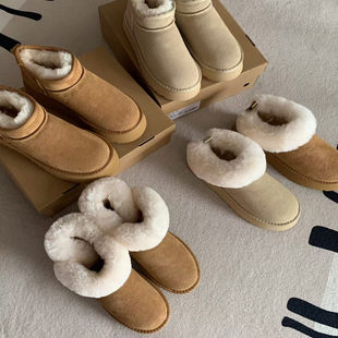 Chestnut 精品2026冬季新款羊毛厚底保暖防滑雪地靴