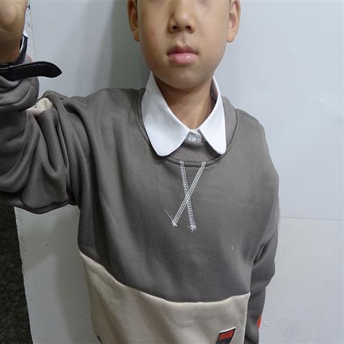 秋冬季儿童假领子男童宝宝衬y衫假衣领配件加厚白色方