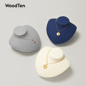 WOODTEN 木世项链展示架人像脖子项链架翡翠黄金珠宝项链展示道具