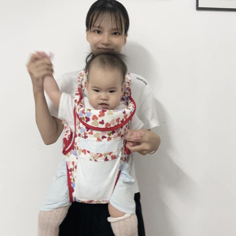 婴儿背带前抱式透气宝宝外出横抱式前后两用抱娃神器多功能轻便款