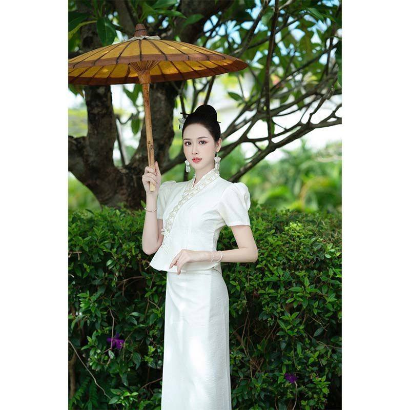 云南西双版纳傣族服饰泼水节民族风气质套装中式旅游度假日常女装
