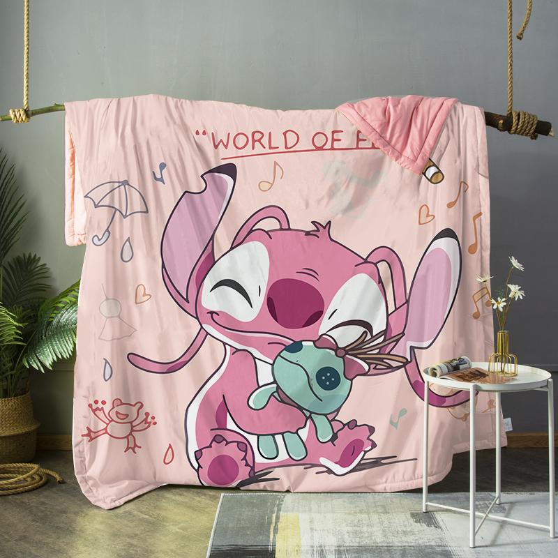 纯棉儿童夏被史迪仔棉可水洗夏季