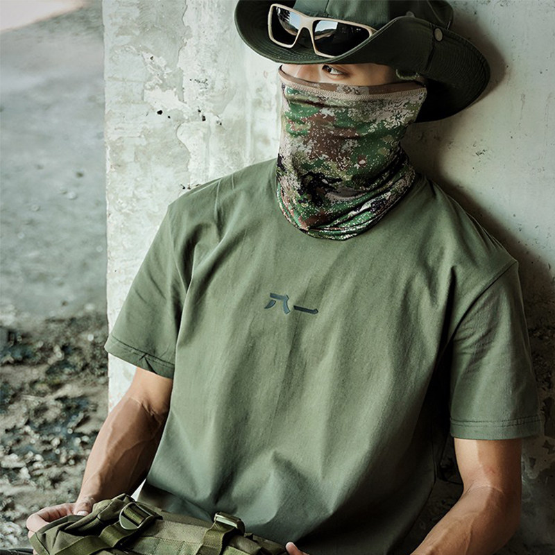 GUNCHILL军事风夏季薄款200g纯棉印花硬核短袖男军迷潮流T恤圆领