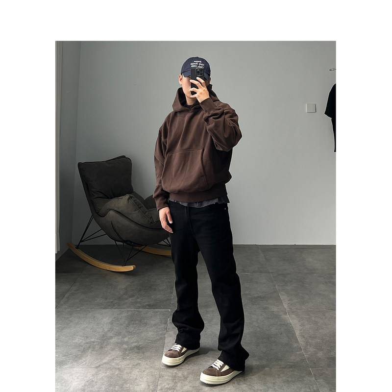 【STS】BlackA Jeans经典微喇复古弹力水洗百搭黑牛男女牛仔裤